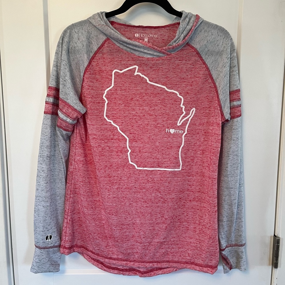 NEVER WORN Holloway Womens Hoodie Wisconsin is Home